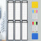 Set of 20 Magnetic Dry Erase Boards, 11.8 x 3.94'', Magnetic Notepads with Erasable Pen for Fridge