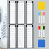 Set of 20 Magnetic Dry Erase Boards, 11.8 x 3.94'', Magnetic Notepads with Erasable Pen for Fridge