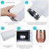 Zonon 50 Pcs Sublimation Heat Shrink Wraps Film Blanks, 5 Different Sizes, White Wrap Bags Tube