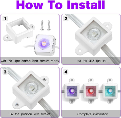 JIOTAR 40 H705, Pcs Light Clips for Govee Outdoor Lights (Non-Pro Version), Light Track System Mounting Brackets