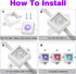 JIOTAR 40 H705, Pcs Light Clips for Govee Outdoor Lights (Non-Pro Version), Light Track System Mounting Brackets
