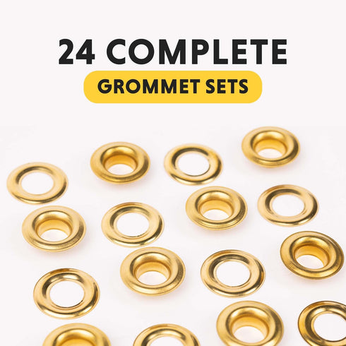General Tools 1261-4 1/2-Inch Grommet Refill, 24 Sets for Crafting
