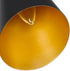 1-Light KSANA Modern Mini Pendant Light, Gold and Black Adjustable Metal Pendant Lighting Fixture for Kitchen Island