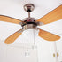 20 Inch 50mm uxcell Ceiling Fan Pull Chain, Nickel Finish Chain Ornament Extension, Clear Crystal Circle Pendant