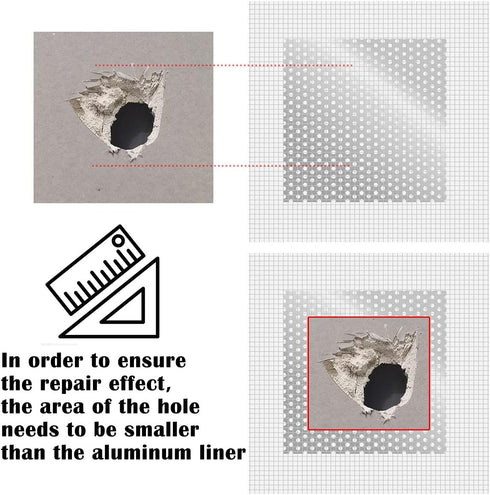 Drywall Repair Patch Kit, Self Adhesive Wall Mesh Repair for Large Holes in Drywall