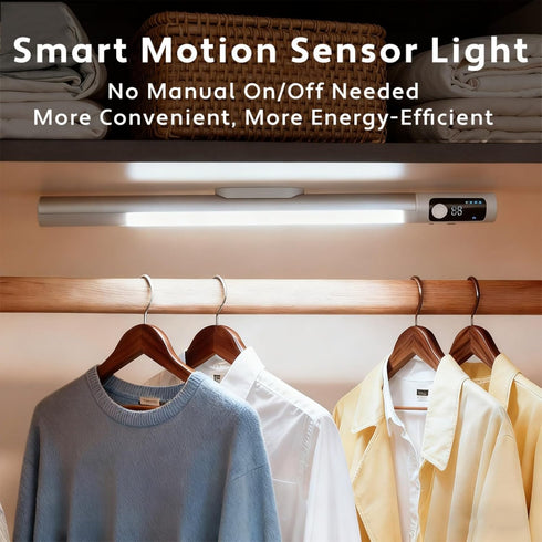 JKHTBDM 2 Pack Lighting,2000mAH 3m Angles(30+120) Counter Light(15'') Under Cabinet Motion Sensor Light with Detection