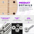 Swpeet 100Pcs 4 Sizes Furniture Connecting Cam Lock Fittings Assortment Kit for Closets and Bed Furniture