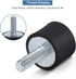 Rubber Mounts M6 M8 - Cylindrical Rubber Isolator Shock Absorber Mounts, Vibration Isolator Pack of 4