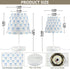Kcldeci Lamps for Bedrooms Coquette Blue Ribbon Bow Bedside Table Lamps Nightstand Lamps for Living Room Reading Bed