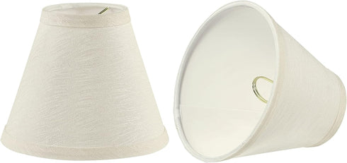 Aspen Creative 32127-2 Small Hardback Empire Shape Chandelier Clip-On Lamp Shade Set (2 Pack),
