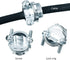Clamp Type Cable Connector for Metallic Conduit - Protect Cables, Electric Wires, Electrical Box (Silver Zinc, 4