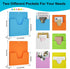 MFTEK Magnetic File Holder - 6 Pockets Paper Holder, Hanging File Organizer Magazine Rack for Office Supplies Storage