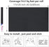 Matte Black Peel and Stick Wallpaper 17"x120", Self-Adhesive Waterproof and Oil Proof Contact Paper for Cabinets and