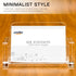 Padike Acrylic Business Card Holder, Clear Business Card Stand for Desk Display