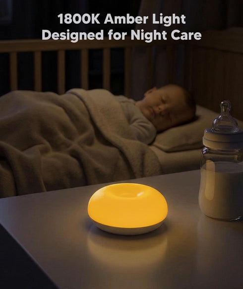1800K Dimmable Baby Night Light No Blue Light, Nursery Night Egg Light for Breastfeeding,Amber BPA-Free Silicone Lamp