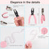 Desk Accessory Kit, Includes Stapler, Staples, Remover, Tape Dispenser, Scissors, Paper Clips, Hole Punch