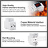 Digital Display Energy Meter, AC Rail-Mounted Electricity Usage Monitor for Voltage, Current, Energy Measurement