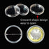 MUDOR 25 mm Coin Holder, 100 Pieces Coin Capsules with Case for Coin Collection Supplies