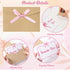 CY2SIDE 24set Pink Bow Greeting Card - Coquette Thank You Card with Envelope and Bowknot for Girl, Pink Blank Note