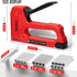 SHALL Light Duty Staple Gun for Wood - Red Upholstery Staple Gun with 1600pcs JT21 Staples 1/4, 5/16, 3/8 inch and Staple Remover - Fabric Stapler Gun for Crafts, DIY, Decoration by SHALL