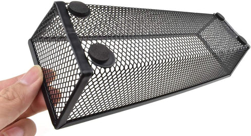 HAHIYO Stackable Mesh Tray Cup, Sturdy Container for Desk Drawer Organizer, 2 Pack Black