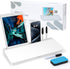 Desk Whiteboard with Storage, Glass Dry Erase Whiteboard, Desktop Office Supplies, Desk Organizers with Accessories