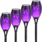 Lonxin-Da Solar Torch Light with Flickering Flame,4Pack Solar Lights Outdoor,Waterproof Solar Powered Yard
