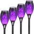 Lonxin-Da Solar Torch Light with Flickering Flame,4Pack Solar Lights Outdoor,Waterproof Solar Powered Yard
