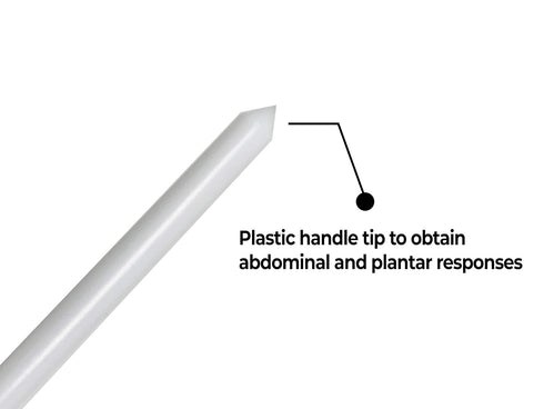 Hammer EMI Diagnostic Queen Square Reflex for Medical Exams, Nerve Testing, and Physical Therapy (White handle)