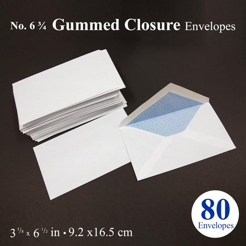 BAZIC #6 3/4 Security Envelope w/ Gummed Closure (80/Pack) by BAZIC Products