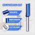 NIBBLAX Set, 1/4" 1/4",5/16",3/8",1/2" Router Bit Straight Router Bit Shank, Flush Trim Cut Router Bit for Woodworking