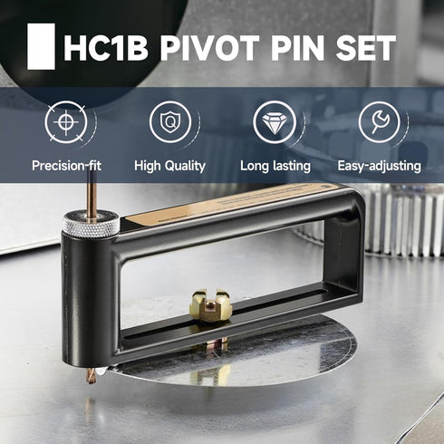 HC1B Pivot Pin Set for Malco HC1 and HC2 Cutters, Compatible with Grainger 1ELG5 and 1ELH8 Metal Hole Cutters
