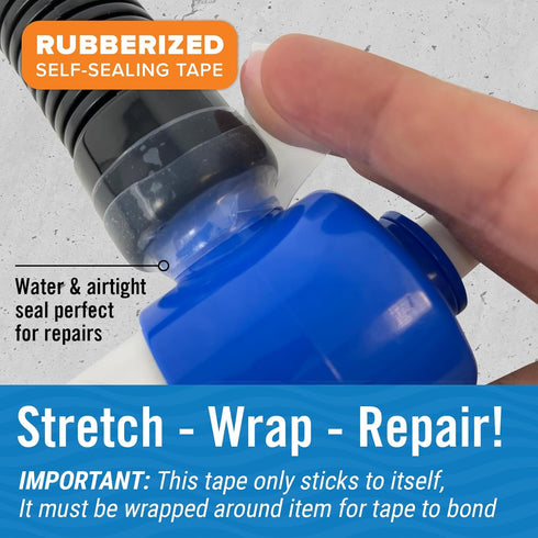Heavy Duty Silicone Tape, Plumbing Self Fusing Silicone Tape, Water Seal Fusion Coax Seal Electrical or Silicone