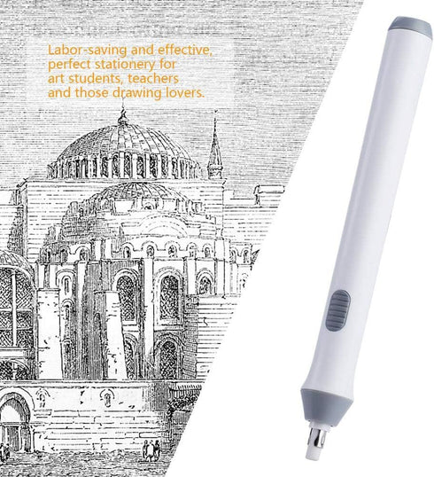 Electric Erasers, Battery Operated Automatic Pencil Eraser, 22 Eraser Refills for Art Students, Teachers, and Detailers