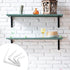 4Pcs 5 6 Inch Countertop uxcell Floating Shelf Brackets, x Heavy Duty Wall Shelf Supports, Steel Joint Angle Brackets