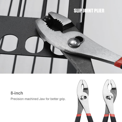 4 Pack Set-8'' 7''Diagonal Precision Basics Pliers Slip Joint, Long Needle Nose Pliers, Lineman, And Pliers for DIY