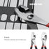 4 Pack Set-8'' 7''Diagonal Precision Basics Pliers Slip Joint, Long Needle Nose Pliers, Lineman, And Pliers for DIY