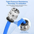 10 Pcs Push to Connect Fittings, 1/4 Inch Tube OD x 1/4 Inch NPT Thread, Pneumatic Male Straight Quick Connect