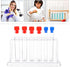 TEHAUX 1 Set Laboratory Tube Holder, Test Tube Rack Kit with Plastic Stand