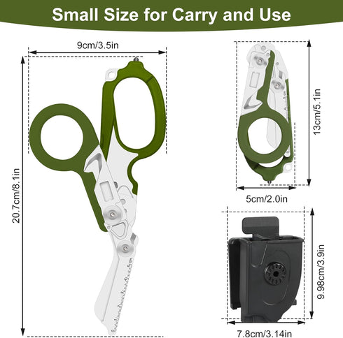 6-in-1 packaging trauma shears - emergency responders, outdoor emergencies, medical staff, and outdoor camping, Gift