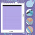 Fuutreo 24 Pcs 8.5'' x 11'' Colored Legal Pad Writing Pads Narrow Ruled 50 Sheets Per Notepad Micro Perforated Writing