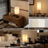 3color Bulb 1PCS) YIDPU Table Lamp for Bedroom,Nightstand Lamp for Bedside with AC Outlets,Adjustable LED Light Desk