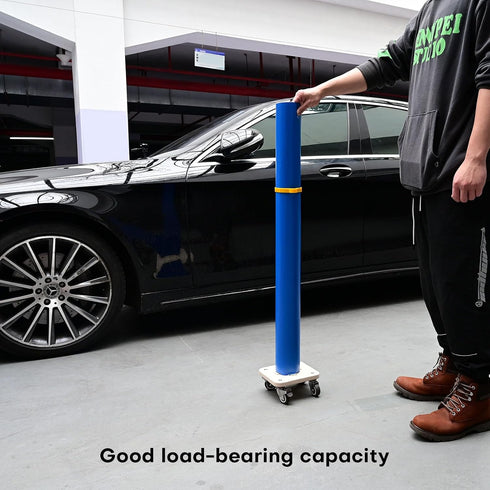 NEWISHTOOL Portable Vinyl Roll Rack Stand Storage Mobile Cart with Lockable Caster Wheels, Vinyl Rack Tool for Holds