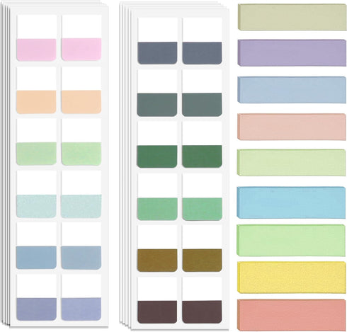 Small Sticky Notes, Colourful Book Tabs, Mini Self Stick Pad for Office, 1140 PCS Annotation Tabs for School