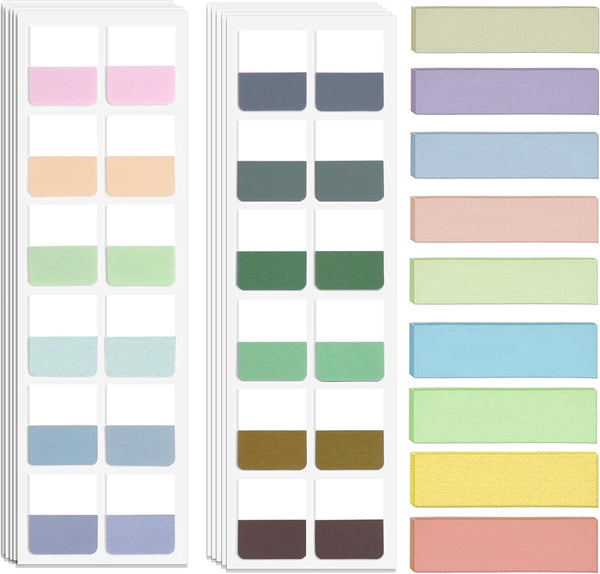 Small Sticky Notes, Colourful Book Tabs, Mini Self Stick Pad for Office, 1140 PCS Annotation Tabs for School