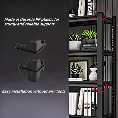 Sraseenomy 24 (12 12 Pcs Post Inserts Connectors for Storage Rack and Whalen Muscle Rack Shelving - PP Plastic, Sturdy