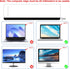 Tesdluy 2PCS 11" 3.1"Clear Computer Monitor Memo Board, x Acrylic Office Desk Accessories, Computer Monitor Side Note