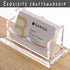 SANRUI Clear Horizontal Business Card Holder Stand, Acrylic Display Rack for Desk, 1 Tier, 60 Card Capacity