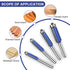 UTRUSTTO 1/4 Inch Set, 13/16", 1-1/16", 1-3/16", 1-7/32". Professional Straight Flush Trim Router Bits Shank, Top