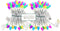 Easter String Lights Decorations, 2PACK 50 LED Count 13 Feet Pastel Multi-Color